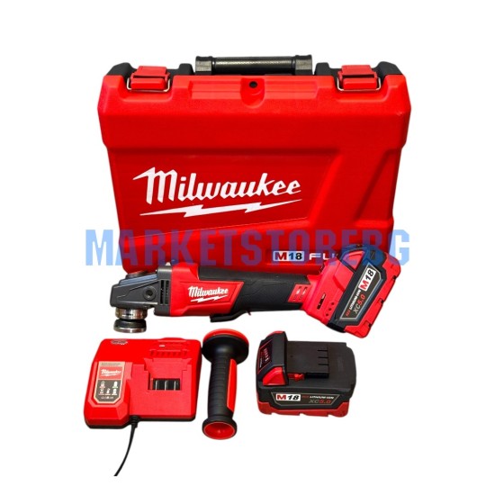 Акумулаторен БЕЗЧЕТКОВ Ъглошлайф milwaukee 18V 5Ah ФЛЕКС